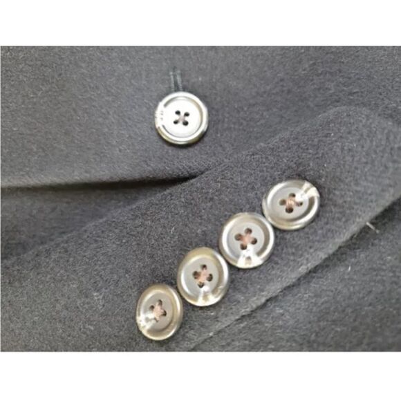 90s Ralph Lauren Camel Hair Black Sport Coat Jacket Blazer Single Breast 40R - Picture 5 of 14